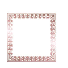 Ornate Decorative Square Frame with Delicate Pattern.