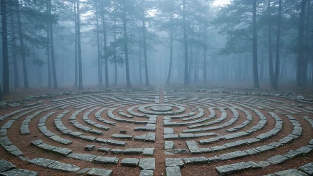 Stone labyrinth circular path, maze design outdoors, ancient garden pattern, walk path, stone maze pattern, nature labyrinth view, outdoor stone walk, ancient maze tours, labyrinth walk guide