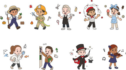 Kids Dream Jobs - Set of professions 2