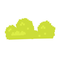 bush pixel shape vector