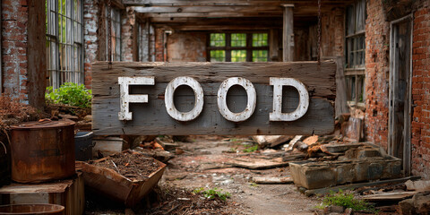 Obraz premium Addressing food security challenges in abandoned urban spaces a study of sustainability decay and community solutions