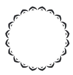 Fototapeta premium Circular Frame: Elegant Design Element for Branding, Invitation, and More