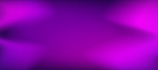 Purple neon abstract background. Pink uv gradation cover. Movie filter overlay frame. Blurry bright gradient. Vector gradation smooth frame decoration background.