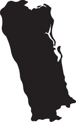 Abstract geometric composition with bold colors and text elements