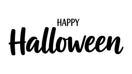 Happy Halloween Typography: A captivating illustration of a cheerful, festive greeting for Halloween, perfect for conveying seasonal joy. 