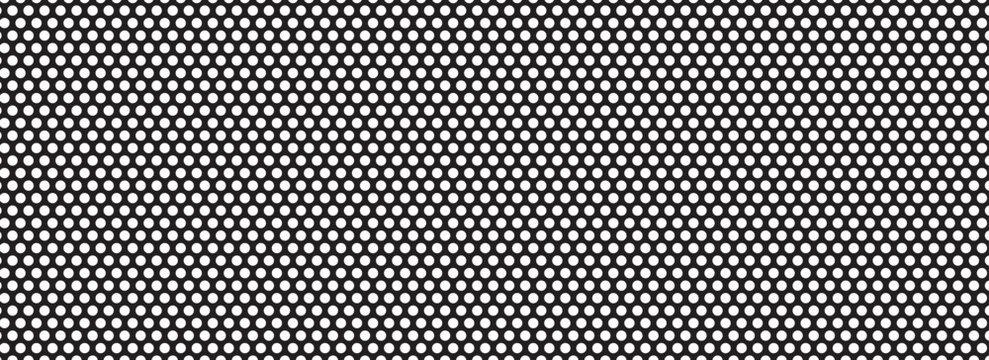 Seamless Metal Mesh Pattern &ndash; Black and White Industrial Texture. vector illustrator.