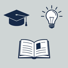 Vector Graphics representing Education, Learning and Ideas