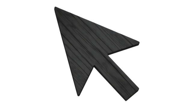 Elegant wooden arrow cursor with a modern design to enhance your creative projects, perfect for presentations, websites, and user interfaces with a unique feel