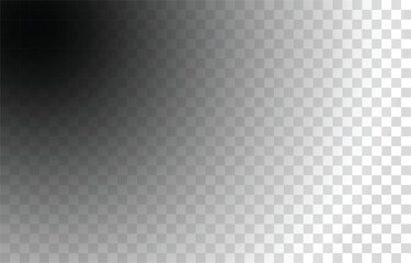 Black Gradient Overlay on Transparent Background.