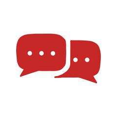 Chat bubbles icon / チャット吹き出し・会話アイコン