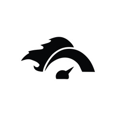 Speed test internet measure. Speedometer icon fast upload download rating. Quick level tachometer accelerate