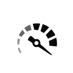 Speed test internet measure. Speedometer icon fast upload download rating. Quick level tachometer accelerate