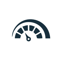 Speed test internet measure. Speedometer icon fast upload download rating. Quick level tachometer accelerate