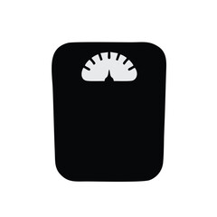 Weight scale icon isolated on white background. Weight scale icon in trendy design style. Weight scale vector icon modern and simple flat symbol for web site