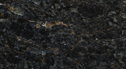 Elegant black marble texture with golden veins for luxury interior design backgrounds