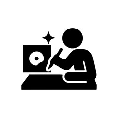 Digital Creative Drawing Icon