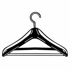 clothes hanger isolated minimalistic