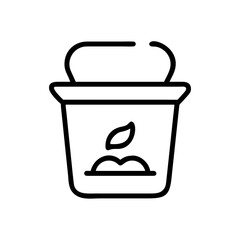 compost bin household isolated simple
