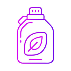 eco detergent bottle outline icon