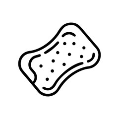 dishwashing sponge minimal lineart
