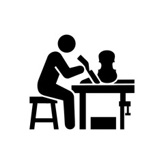 Violin Maker Craftsman Icon
