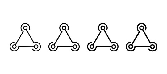 Webhooks Multiple Line Icon Element