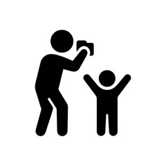 Father Taking Photo icon