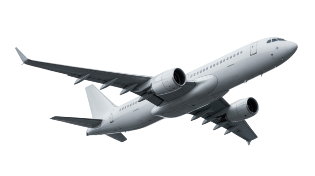 airplane isolated on white