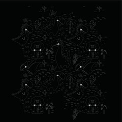 dinosaurus black and white 2 ...