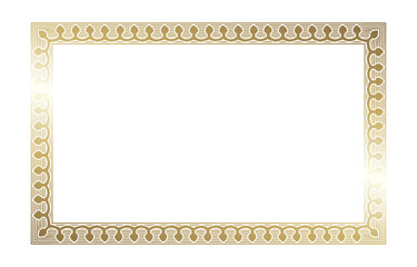 Elegant Gold Frame with Decorative Border.