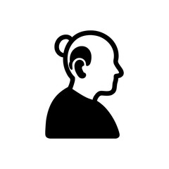 👵Old woman side profile icon