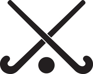 hockey silhouette on white background