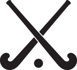 hockey silhouette on white background