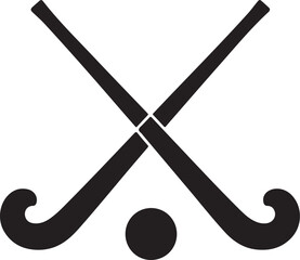 hockey silhouette on white background