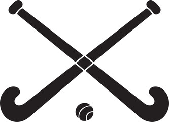 hockey silhouette on white background