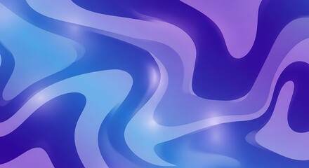 A vibrant abstract design featuring flowing, wavy lines in shades of blue and purple, with a subtle glowing effect.