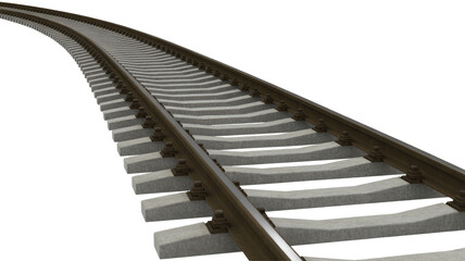 Obraz premium railroad tracks and railway