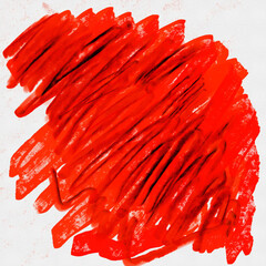 red paint brush