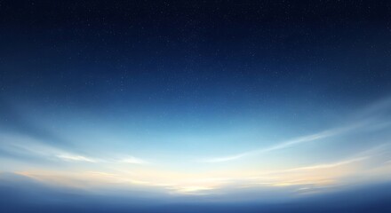 Serene Twilight Sky With Wispy Clouds And Distant Stars abstract atmosphere