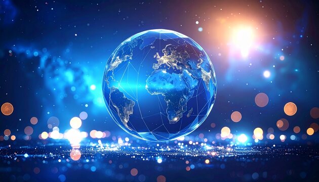 テクノロジーと宇宙が融合した、デジタルプラネットの絶景Structure Reference Image