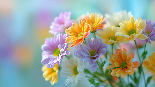 Vibrant Bouquet of Colorful Chrysanthemum Flowers | Fresh Floral Gift for Celebration