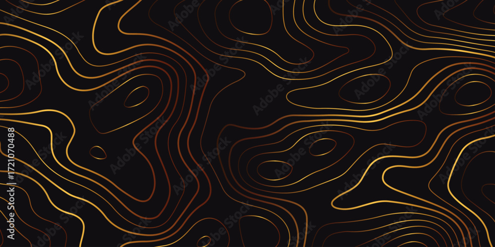 Aufkleber abstract design with seamless pattern with lines topographic map. geographic mountain relief. colorf