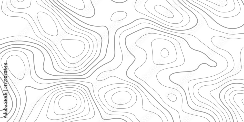 Aufkleber abstract design with seamless pattern with lines topographic map. geographic mountain relief. the wh