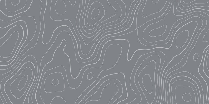 Abstract design with seamless pattern with lines topographic map. geographic mountain relief. the black on gray contours topography stylized height of the lines. geographic contour map paper texture.