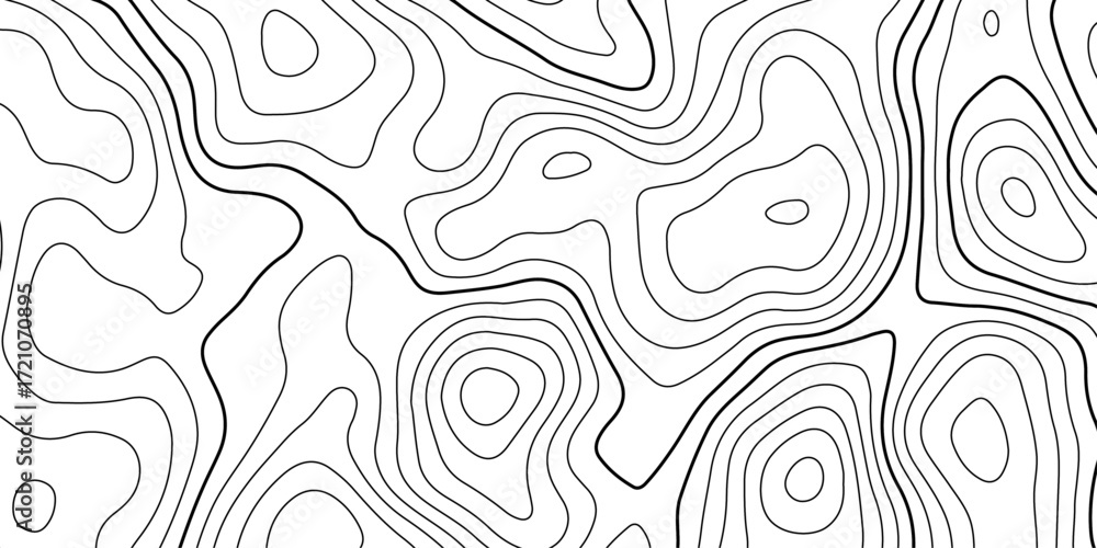 Aufkleber abstract design with seamless pattern with lines topographic map. geographic mountain relief. the wh