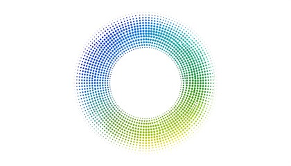 Circular gradient dotted frame