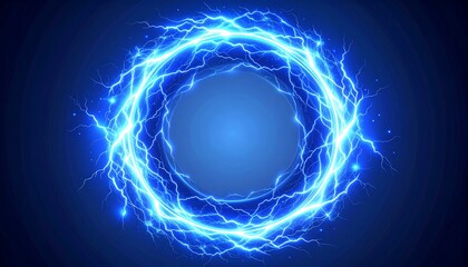 Circular electric energy graphic