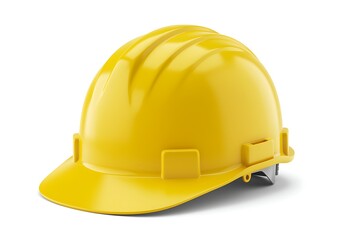 Yellow hard hat protective headwear safety