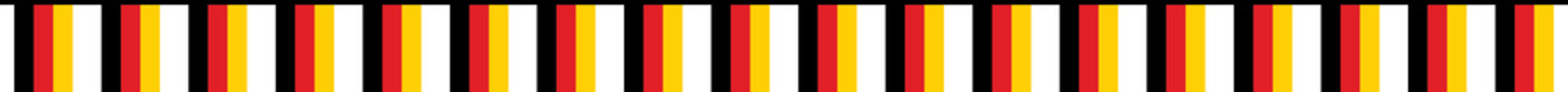 Seamless flag of Germany party bunting border. Flat design illustration.