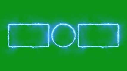 green screen YouTube Outro Template with Fire Framing animation, YouTube End Screen Template for Videos. Chroma key